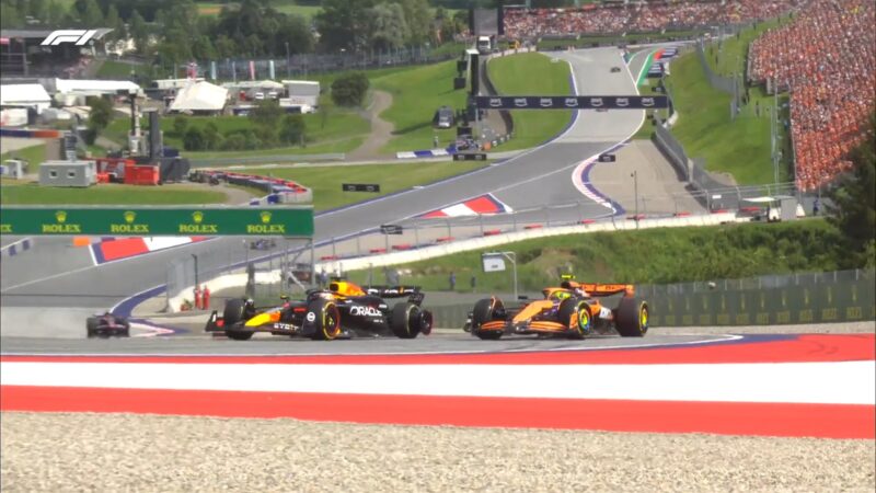 Fórmula 1 - Russell vê a vitória cair em seu colo após incidente entre Verstappen e Norris