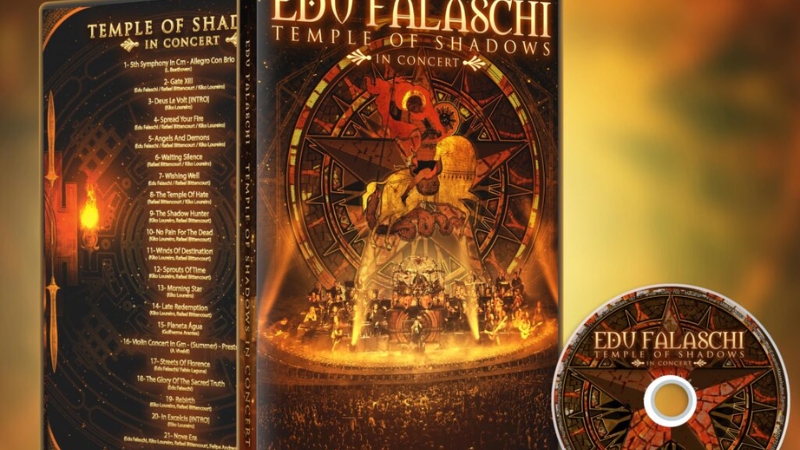 Edu Falaschi lança no Brasil o seu DVD, o Temple of Shadows In Concert