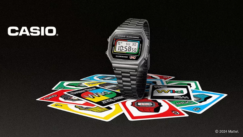 Casio apresenta seu novo relógio, feito em parceria com o jogo Uno