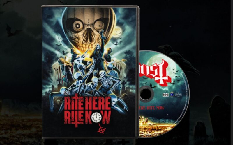 O Ghost vai lançar seu filme, o RITE HERE RITE NOW, em Blu-ray 4K, DVD e até em VHS