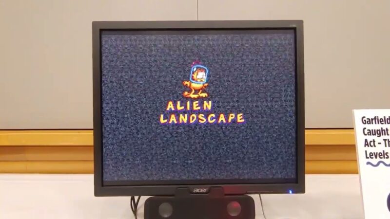 Imagens inéditas de um game do Garfield exclusivo do Sega Channel aparecem na Internet