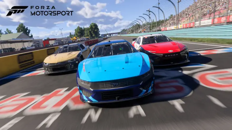 Nova atualização de Forza Motorsport traz o Camaro, o Mustang e o Camry da NASCAR