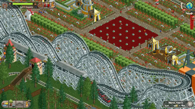 Rollercoaster Tycoon Classic, com os dois primeiros jogos da série, chega ao Nintendo Switch em dezembro