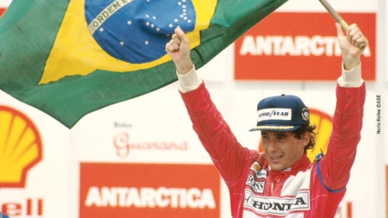 A primeira vitória de Senna no GP do Brasil da Fórmula 1, em 1991, foi na base do “vai ter que dar”