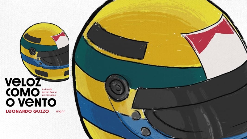 Livro Veloz como o Vento narra a trajetória de Ayrton Senna, mas com um toque de romance