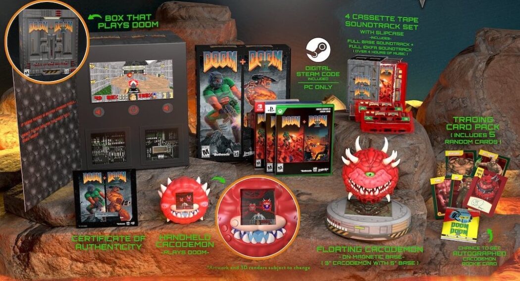 Doom + Doom II ganhará uma versão física onde será possível jogar Doom até na caixa do game