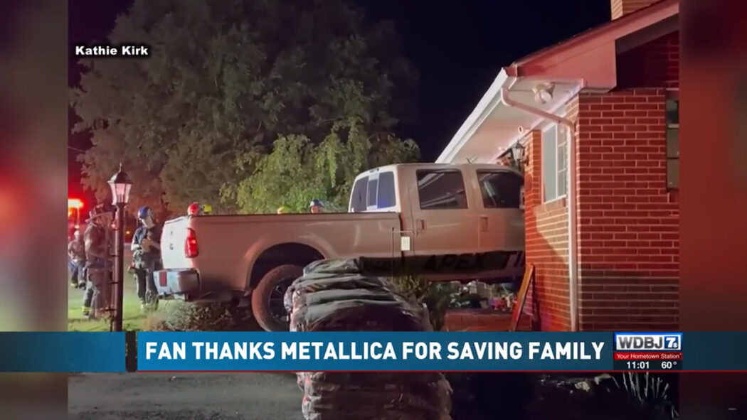 Metallica "salva a vida" de uma família da Virgínia, que escaparam de um acidente por causa de um show da banda