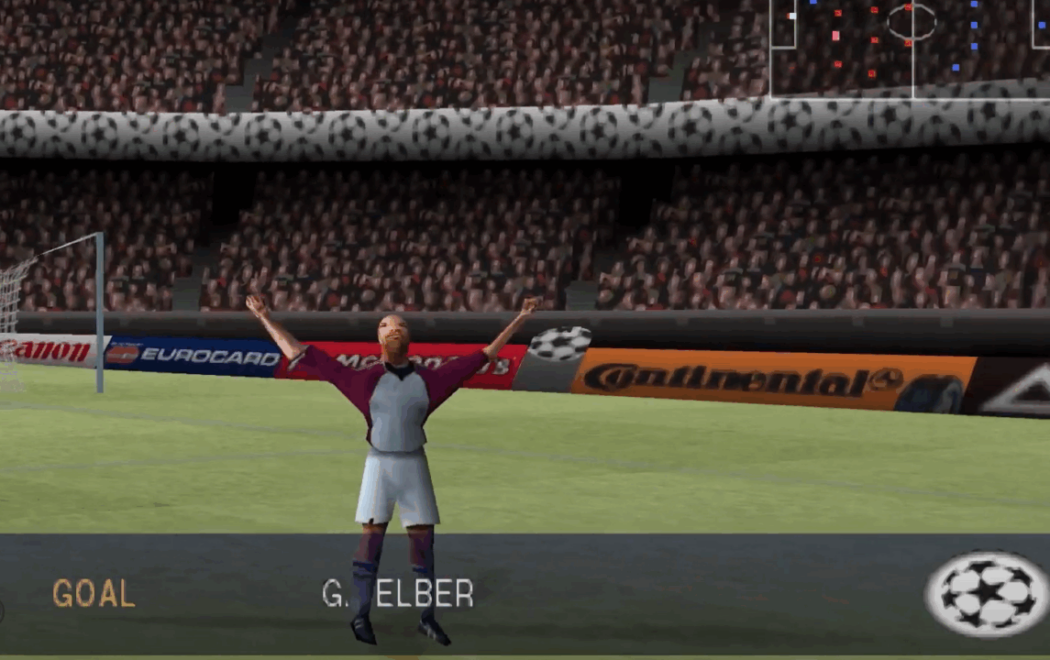UEFA Champions League 1998/99 da Eidos, o primeiro game oficial para consoles do maior torneio de clubes do mundo