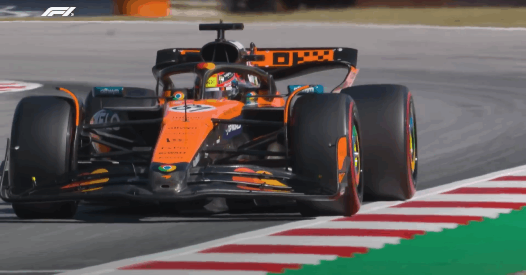 Fórmula 1 - Lando Norris e Oscar Piastri dominam Treinos Livres de sexta do GP da Espanha 2025