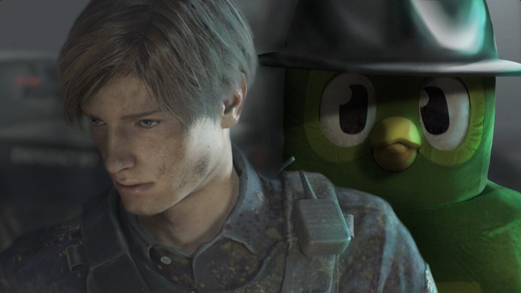 A Coruja do Duolingo está perseguindo Leon S. Kennedy no Twitter até ele aprender espanhol