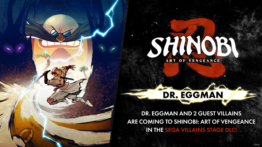 Dr. Eggman, outros vilões da SEGA e desafio speedrun chegam a Shinobi: Art of Vengeance em 2026