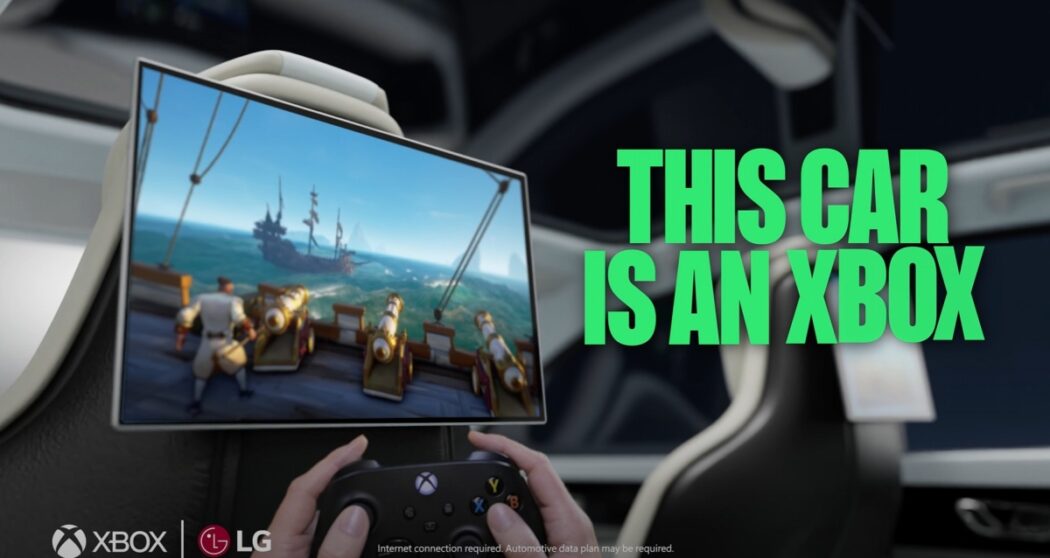 "Este carro é um Xbox": parceria entre Microsoft e LG leva Xbox Cloud Gaming a carros modernos