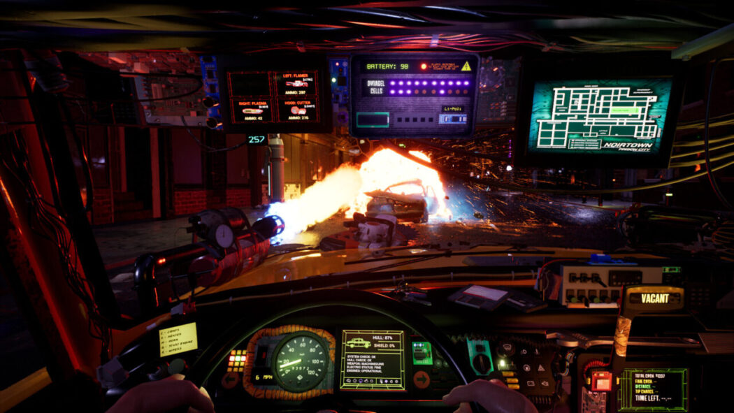 CyberTaxi: Lunatic Nights - Seu táxi futurista em modo caos total
