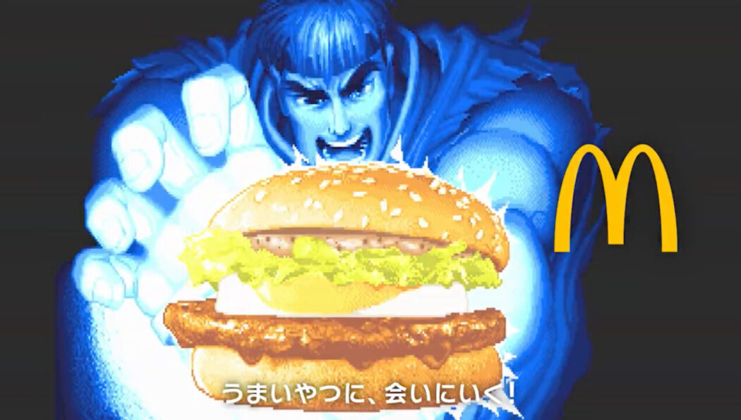 O McDonald’s do Japão lançou lanches especiais em parceria com Street Fighter