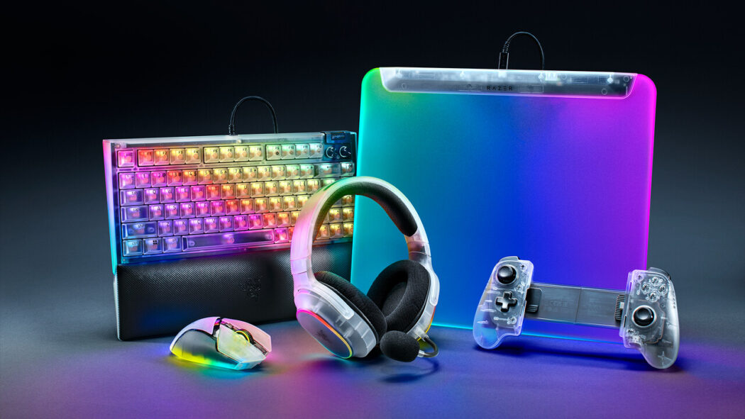 Razer Phantom White: nova coleção apresenta design retrô-futurista em periféricos translúcidos