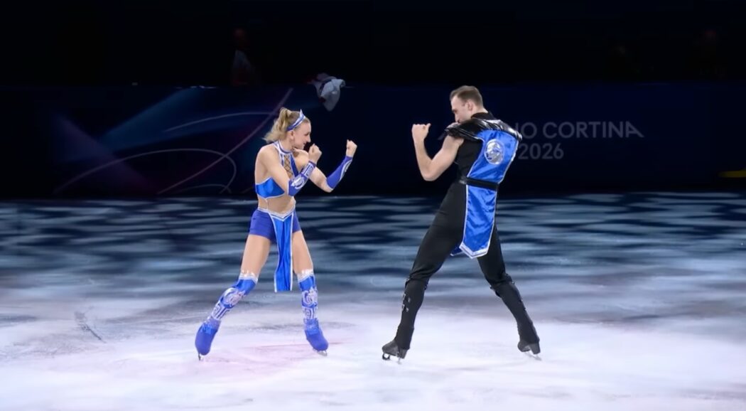 Mortal Kombat On Ice: patinadores da Geórgia se apresentam como Sub-Zero e Kitana nas Olimpíadas de Inverno