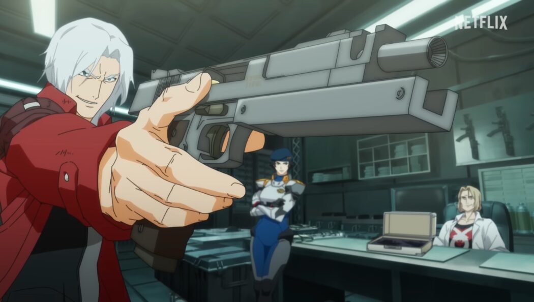 Netflix divulga nova prévia da temporada 2 de Devil May Cry com Dante recebendo as pistolas Ebony & Ivory