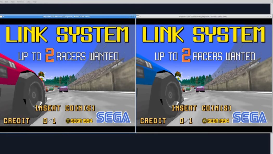 Attract Mode de Daytona USA, que permitia múltiplos gabinetes no Arcade, agora roda no MAME