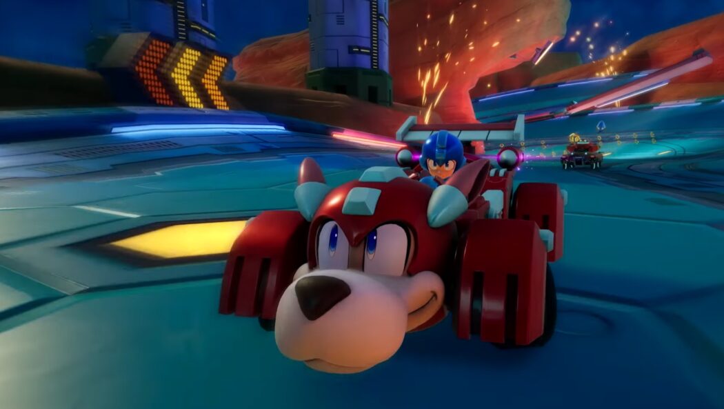 Pacote do Mega Man chega a Sonic Racing: CrossWorlds