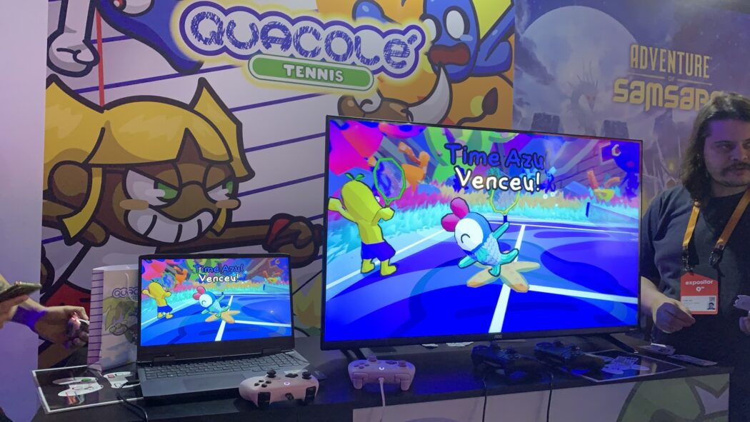 gamescom latam 2026 – Quacolé Tennis promete muita diversão entre amigos com partidas de tênis caóticas