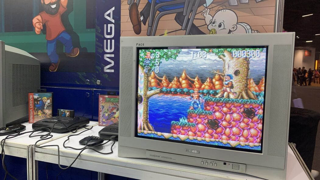 gamescom latam 2026 – A BUG mostra a força do eterno Mega Drive, com jogos e TVs de tubo no evento