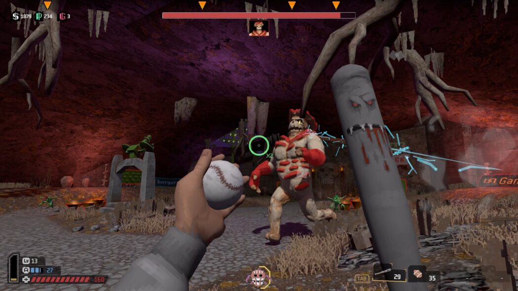 SPORTAL é um FPS roguelite com equipamentos de esporte virando armas contra monstros de filmes B