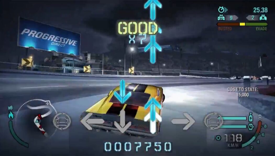 CarbonRhytm transforma o clássico Need for Speed Carbon em um game de ritmo no estilo Dance Dance Revolution