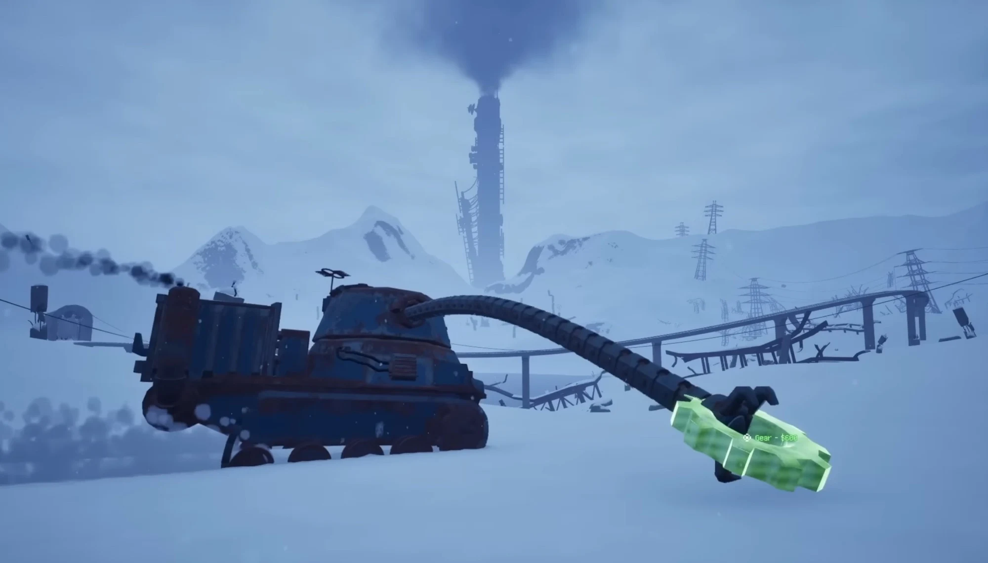 Deep Snow Delivery: o jogo que te coloca para fazer entregas em um tanque de neve num mundo congelado
