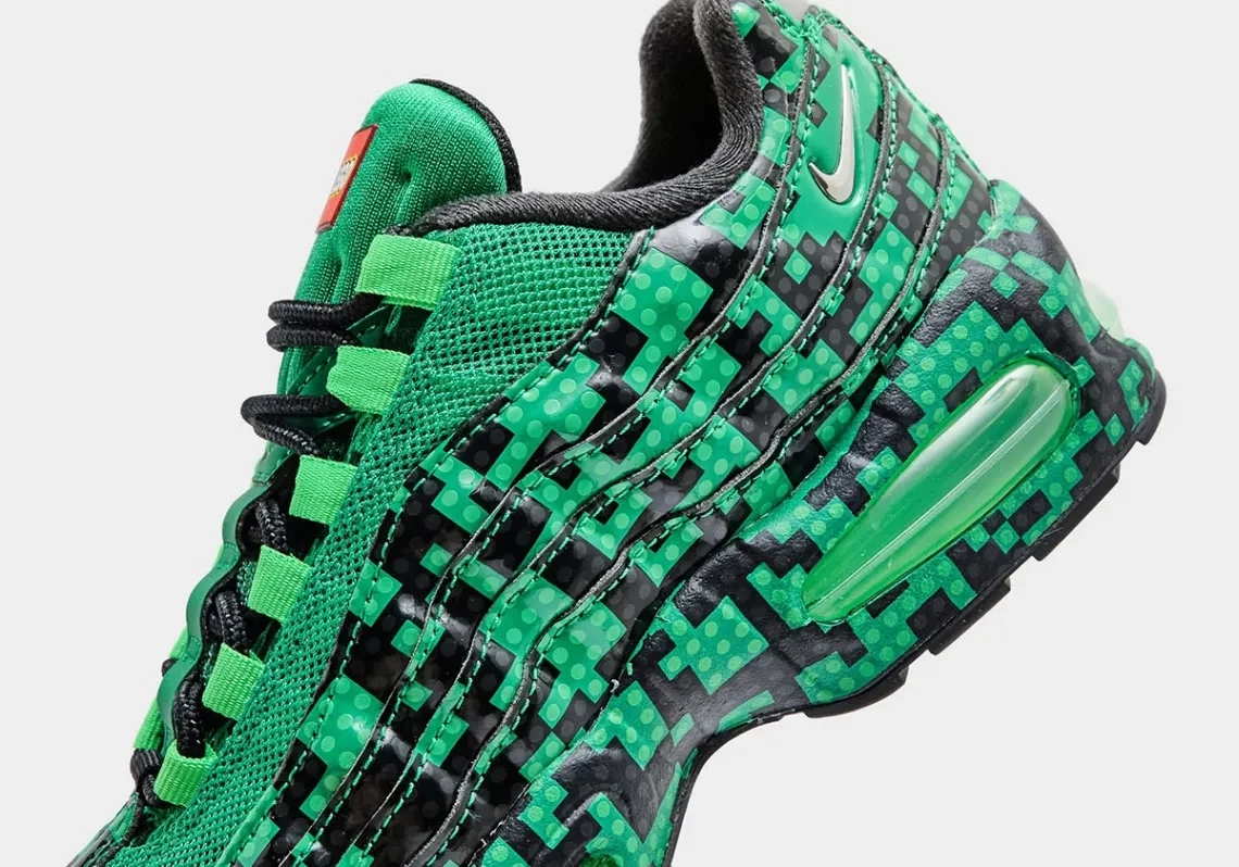 LEGO e Nike lançam novo Air Max 95 Lucky Green com jeitão e estilo de Minecraft