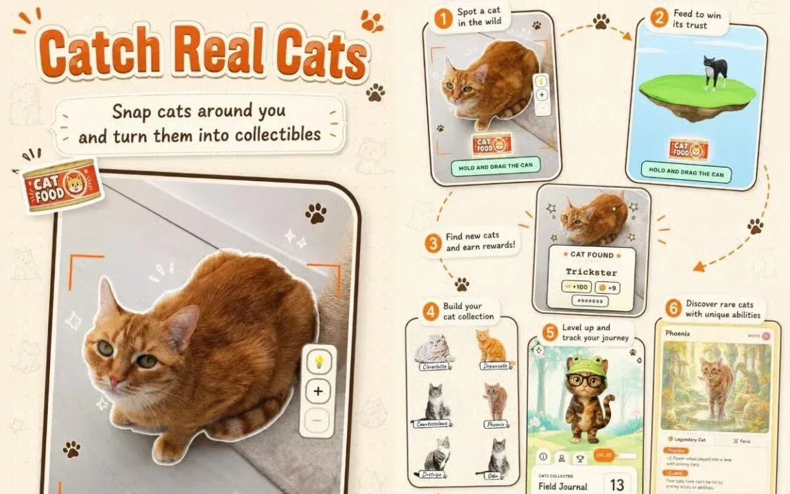 CatchCat: conheça o "Pokémon GO dos amantes de gatos" que anda viralizando nas redes sociais