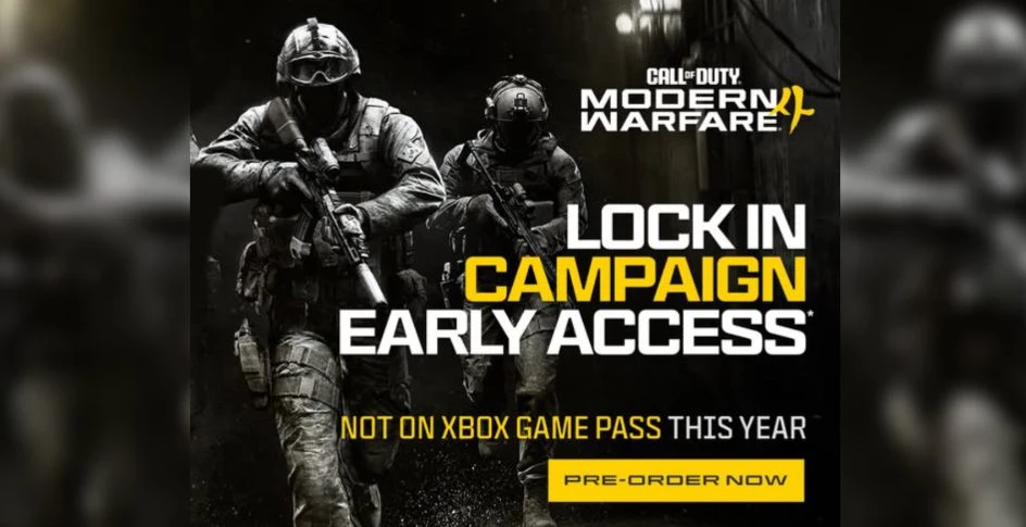 Marketing curioso: anúncios do próximo Call of Duty destacam que o jogo NÃO estará no Game Pass