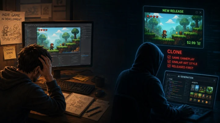 Tribuna Arkade: IA está ajudando a copiar jogos indies antes mesmo de eles serem lançados, prejudicando devs