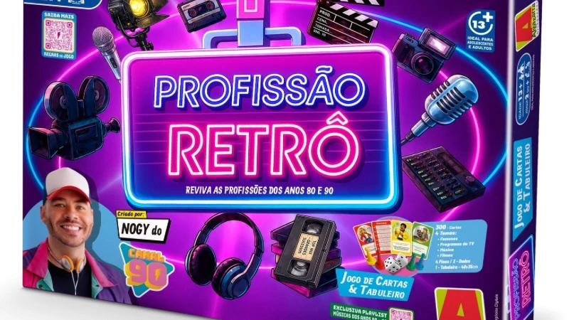 Profissão Retrô: o jogo de tabuleiro do Canal 90 que coloca você dentro das profissões dos anos 80 e 90