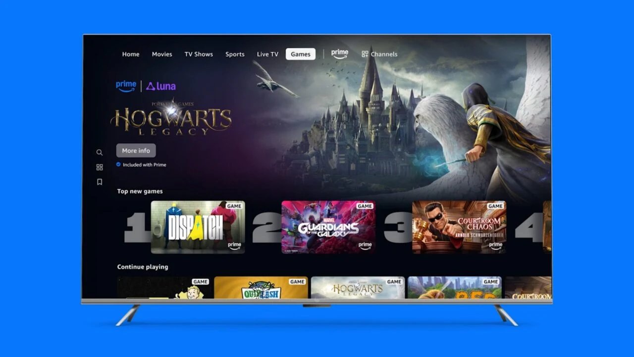 Amazon começa a integrar jogos do Amazon Luna ao Prime Video em Fire TVs nos EUA e Reino Unido