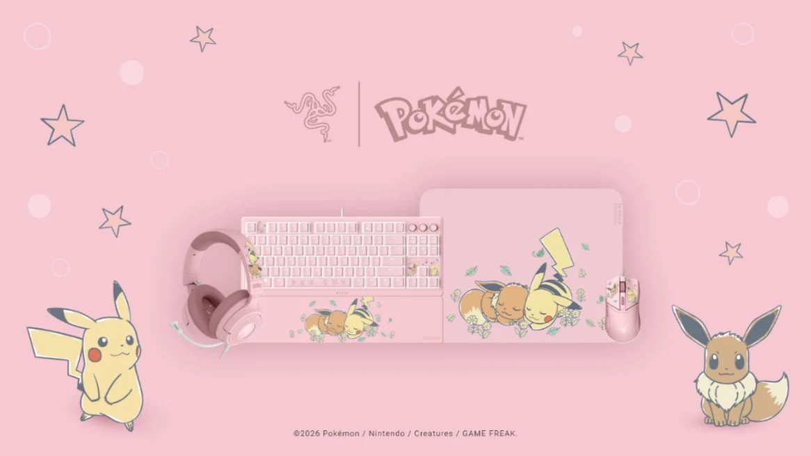 A Razer anuncia a coleção Razer Pikachu & Eevee, feita em parceria com a The Pokémon Company