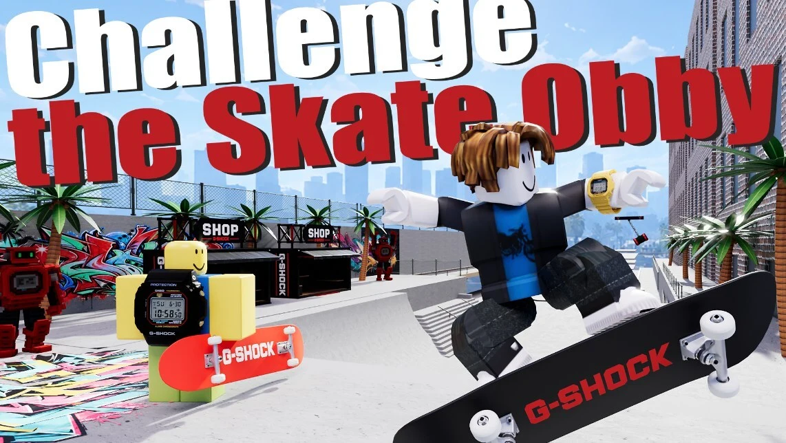 Casio G-Shock chega ao Roblox com jogo de skate e relógios virtuais