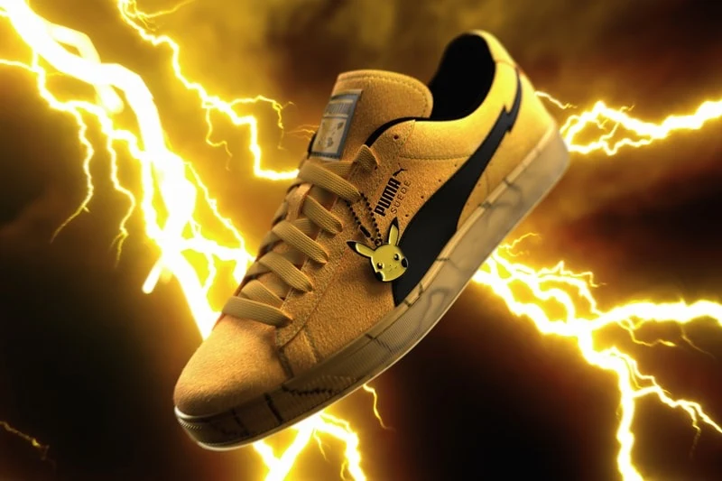 O Pikachu chega ao Suede em uma collab festiva da Puma e os 30 anos de Pokémon