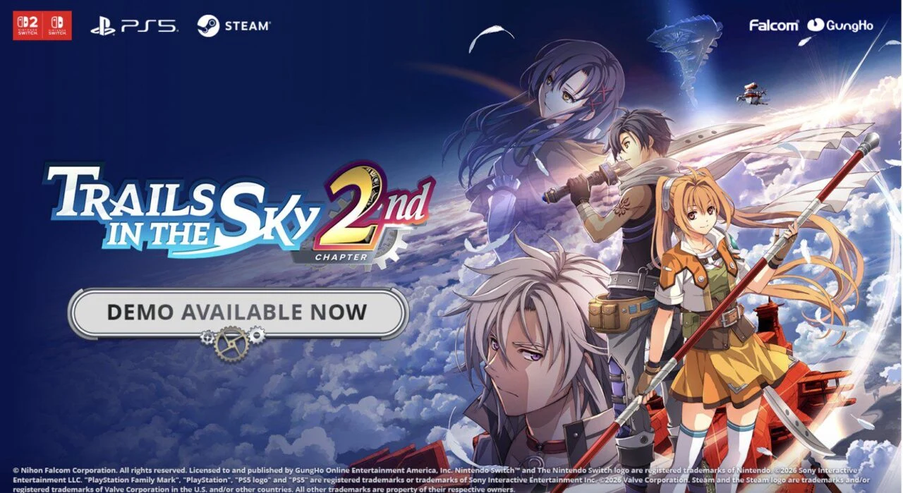 Falcom disponibiliza demo de Trails in The Sky Chapter 2