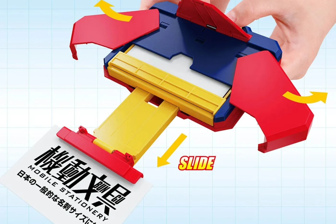 A Bandai quer deixar o mundo corporativo mais legal com um porta-cartão que entrega cartões em estilo mecha (imagem 2)