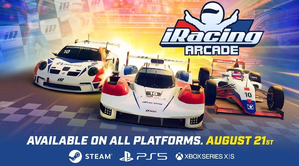 iRacing Arcade chega ao PS5 e Xbox nesta sexta, com multiplayer em tela dividida e outras novidades