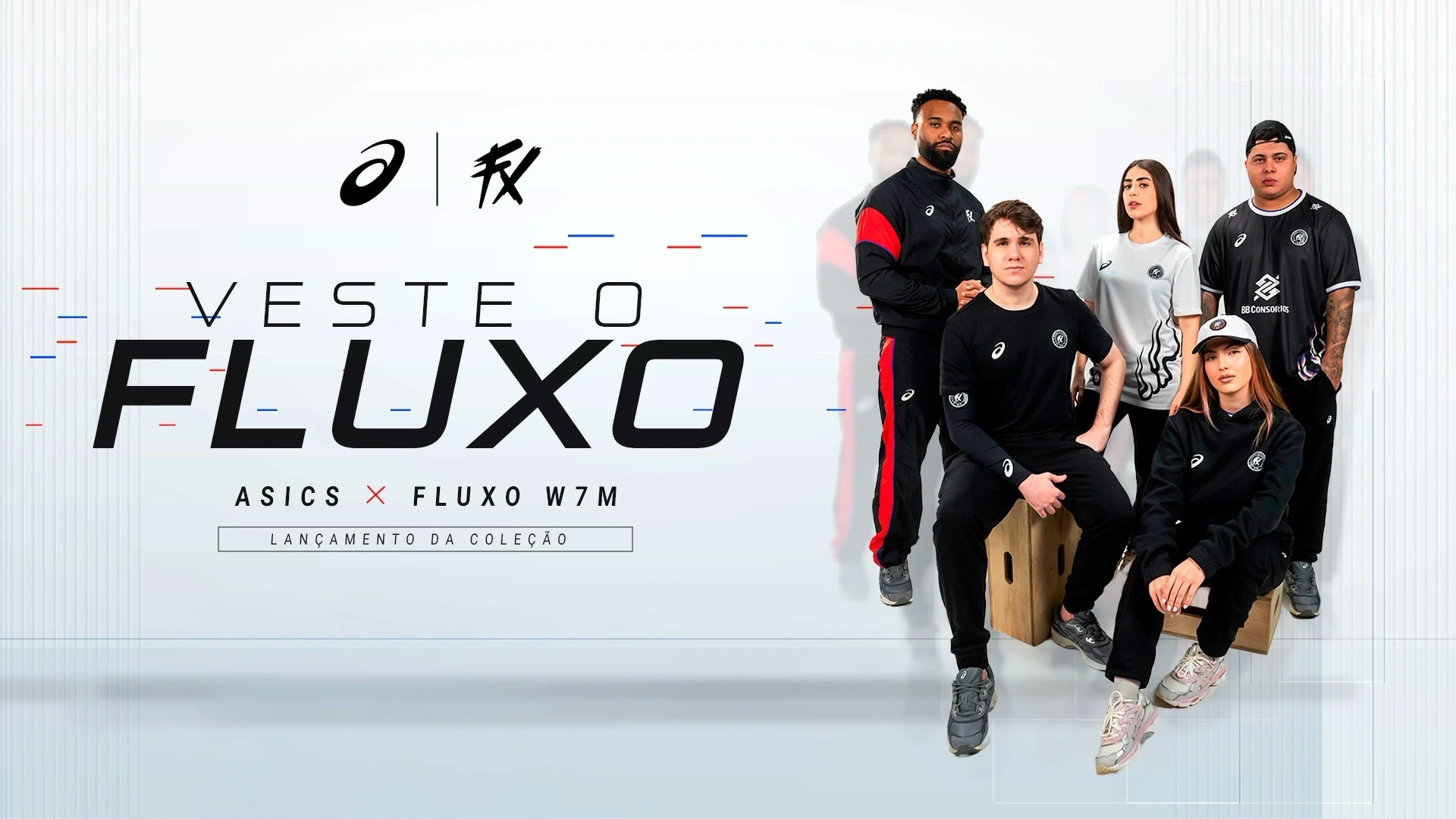 Asics e Fluxo W7M firmam parceria e já apresentam a primeira coleção para os fãs da organização