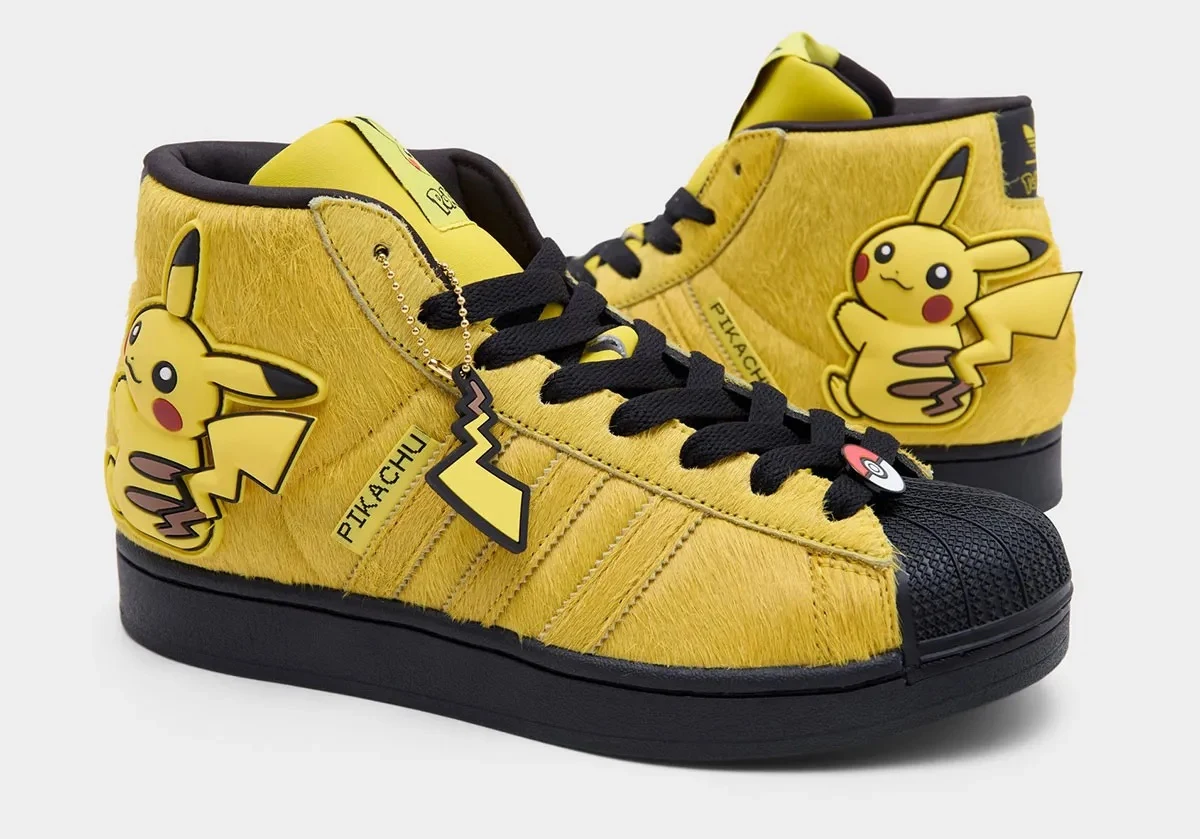 A Adidas também terá uma coleção especial de Pokémon, com modelos baseados em Charizard, Pikachu e Gengar
