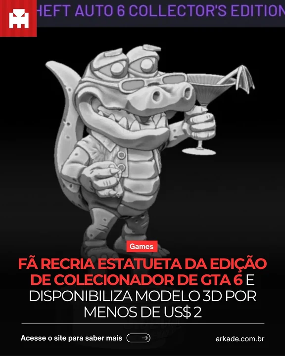 Publicação do Arkade no Instagram