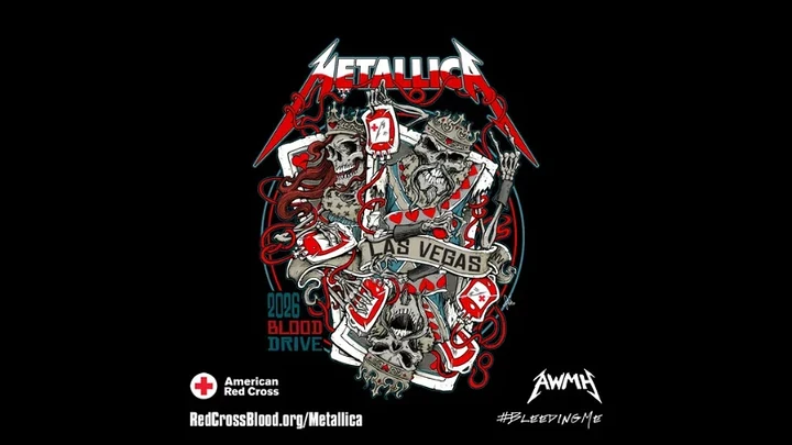 Metallica se une à Cruz Vermelha para campanha de doação de sangue em Las Vegas