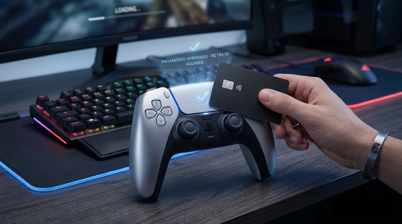 A Sony quer transformar o controle do PlayStation em uma maquininha de cartão para pagar pelos jogos da PSN