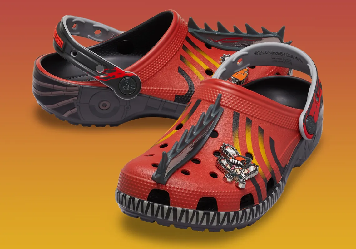 Crocs e Chainsaw Man lançam coleção com quatro modelos, um deles com motosserra de verdade no cabedal (imagem 3)