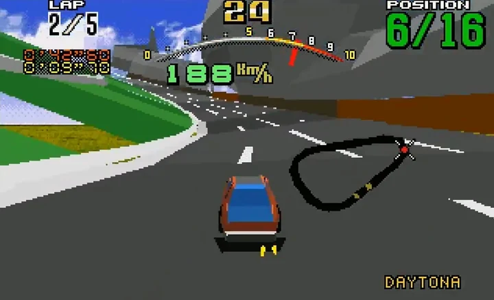 Daytona USA está ganhando um port não oficial para o Sega 32X, usando a engine de Virtua Racing Deluxe