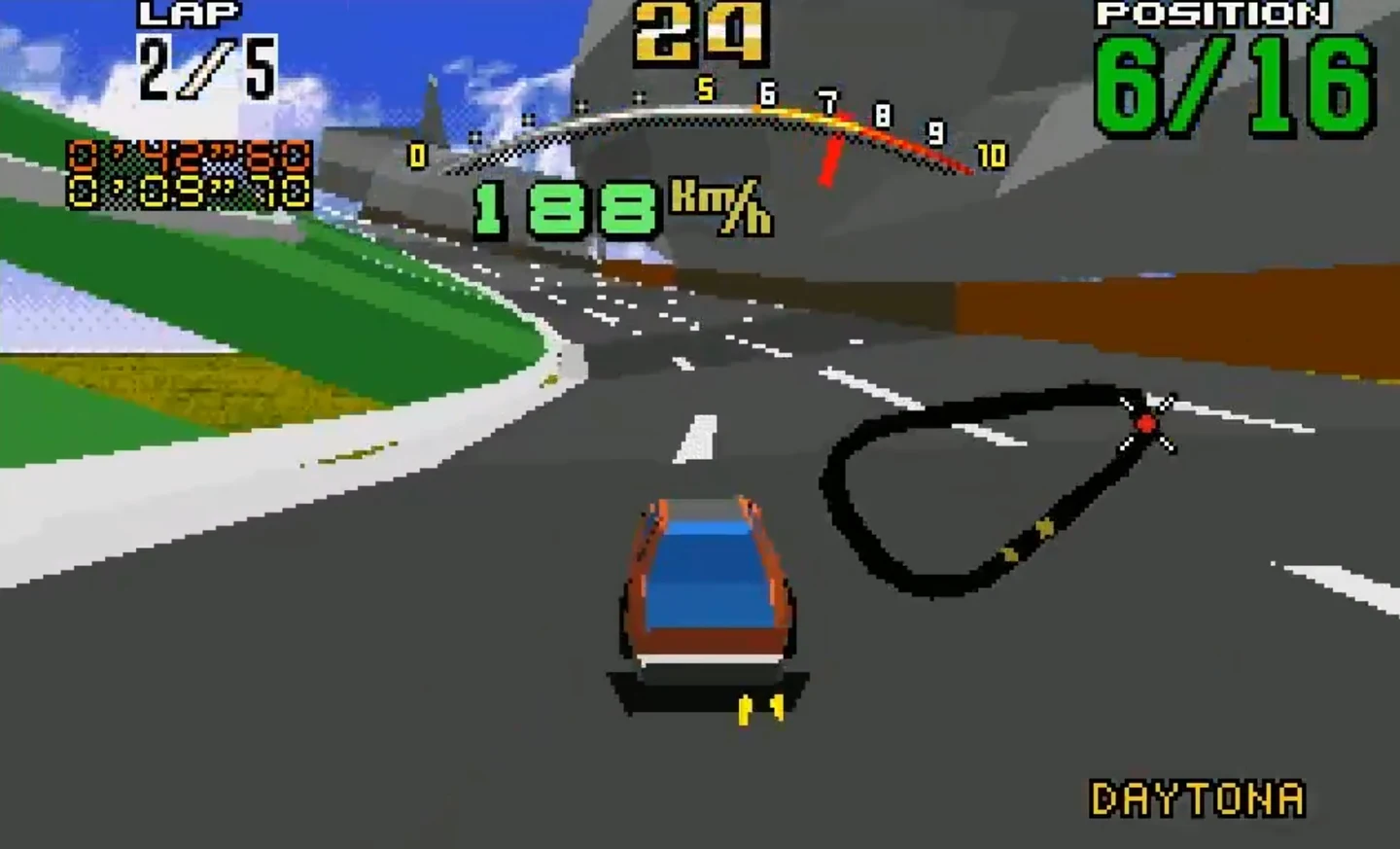 Daytona USA está ganhando um port não oficial para o Sega 32X, usando a engine de Virtua Racing Deluxe