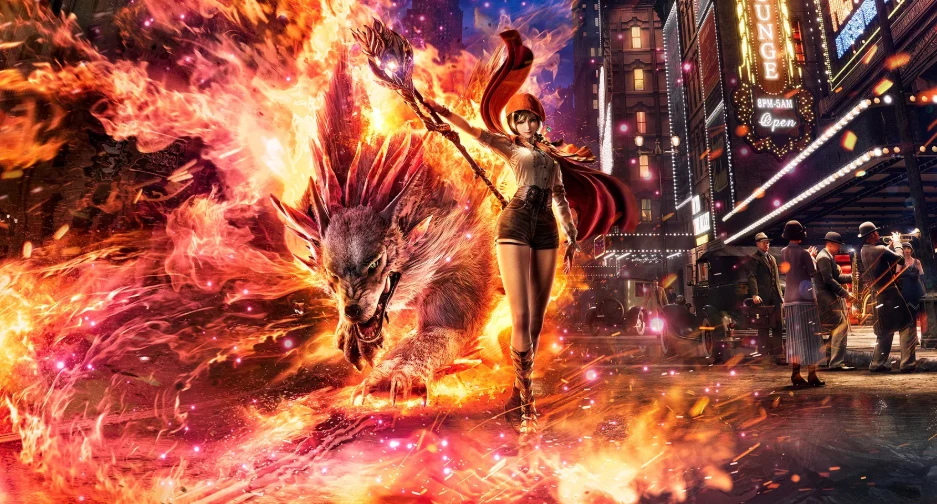 Konami anuncia Rhapsody in Scarlet, jogo de ação com magia e feras na Nova York dos anos 1920