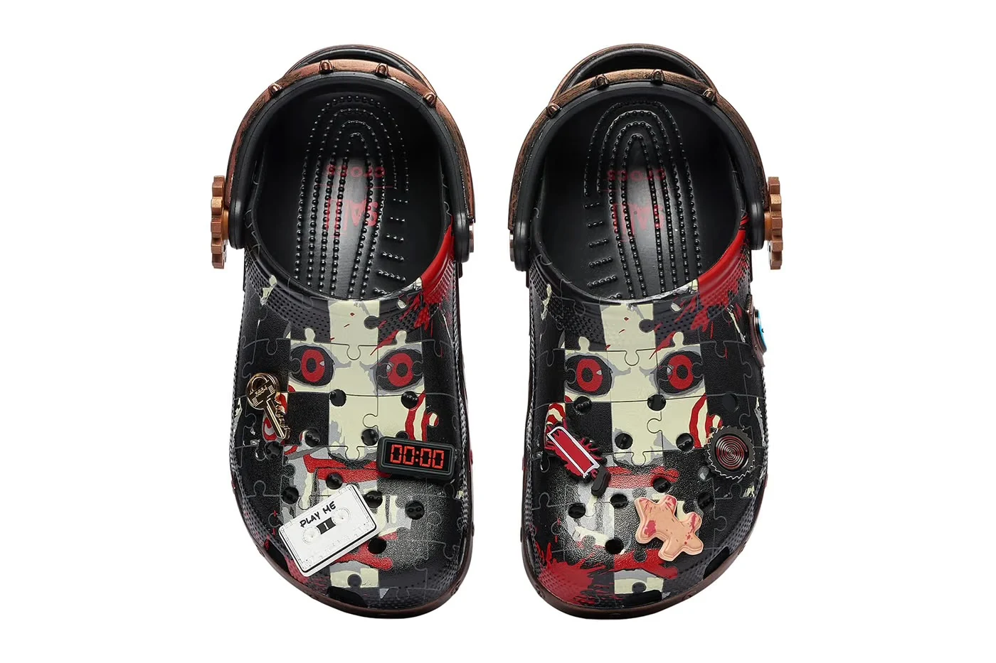 Novos Crocs especiais de terror trazem o horror de Michael Myers de Halloween e Jigsaw de Jogos Mortais para os seus pés (imagem 2)